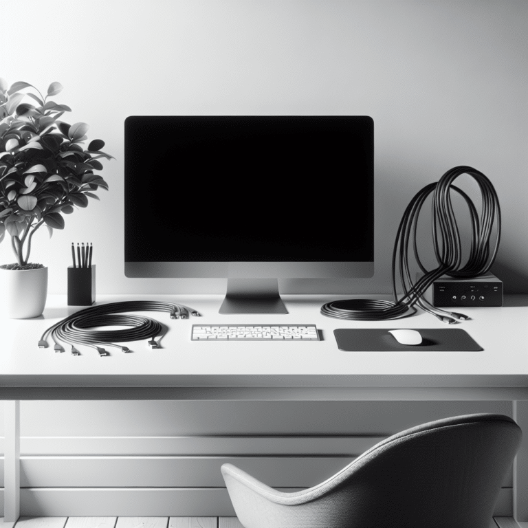 Cable Management for Minimalist Desks