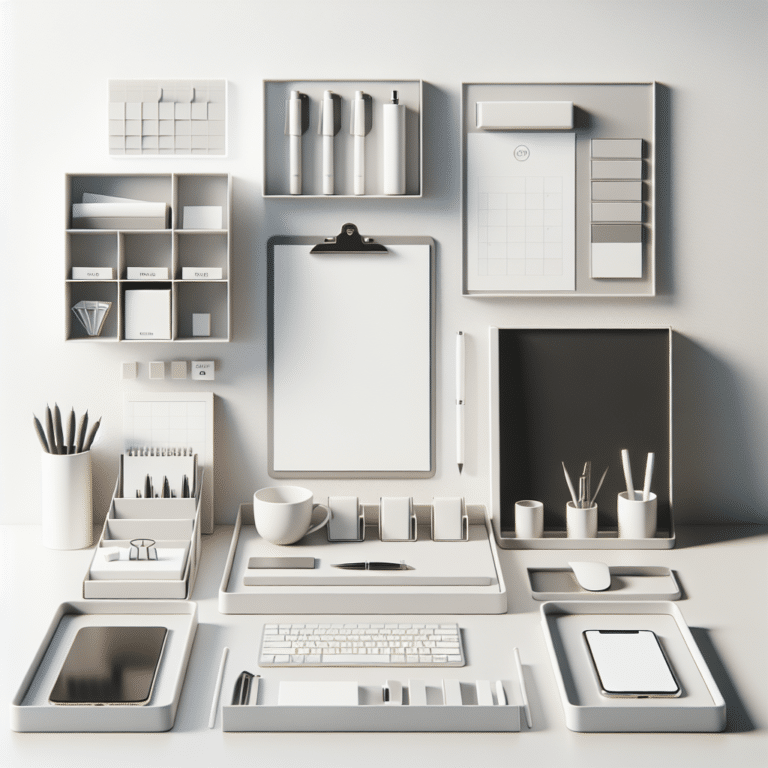 Minimalist Office Trays and Holders