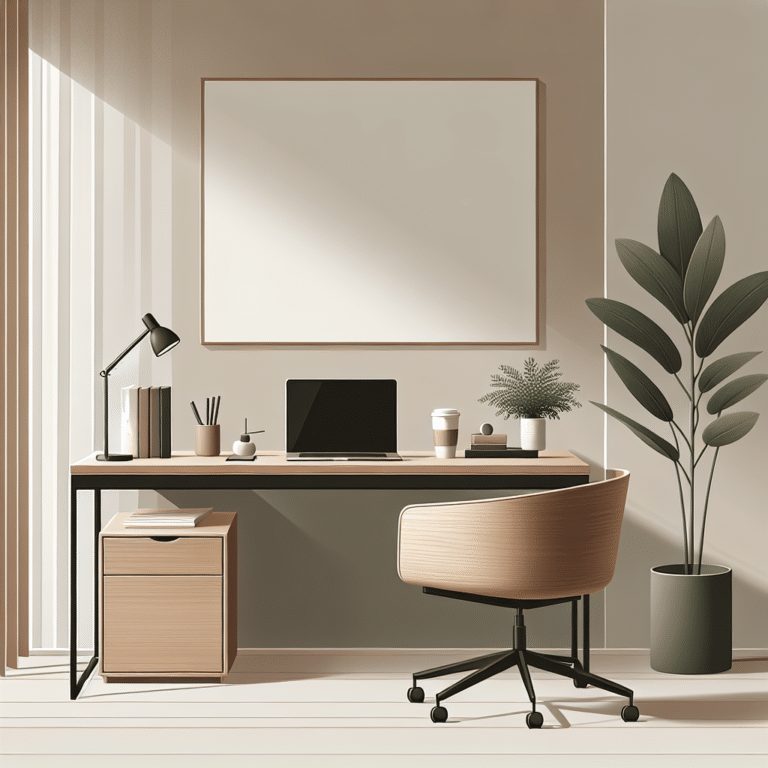 Minimalist Workspace for Mental Clarity