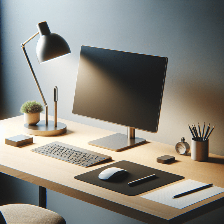 Minimalist Desk Setup for Focus