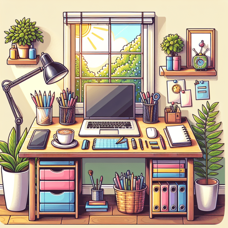 Desk Organization for Small Spaces