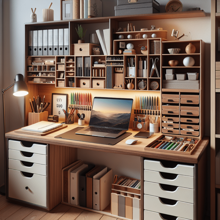 Desk Organization for Small Spaces