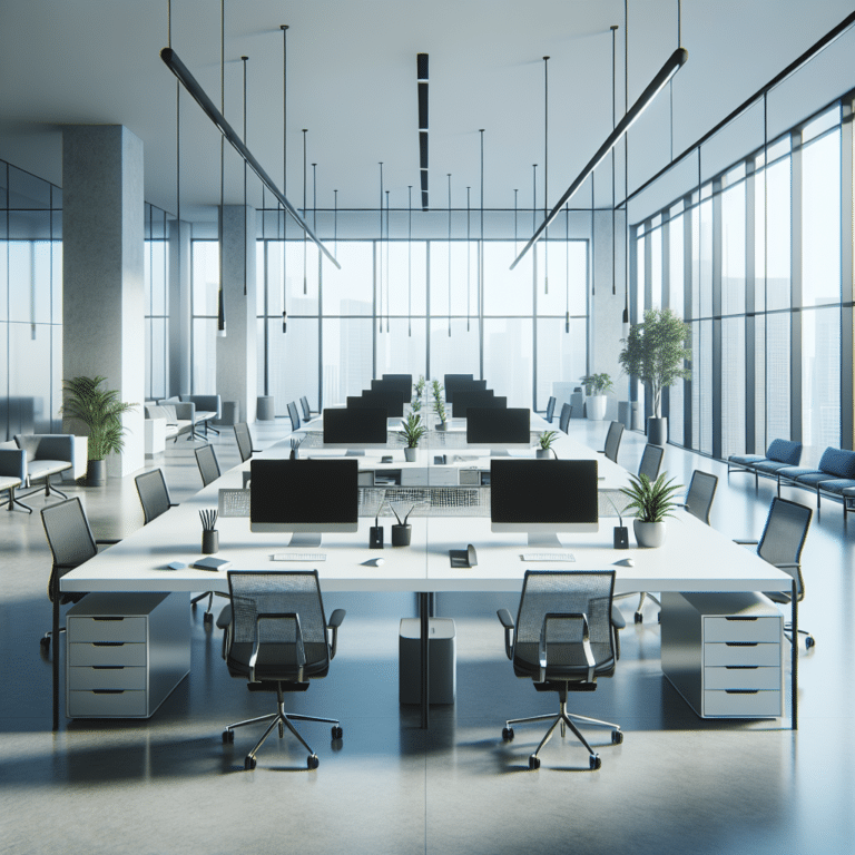 Minimalist Office Layout for Efficiency