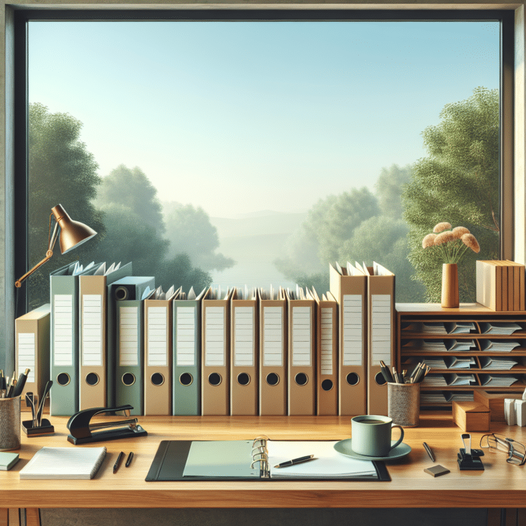 Organizing Paperwork for Small Office