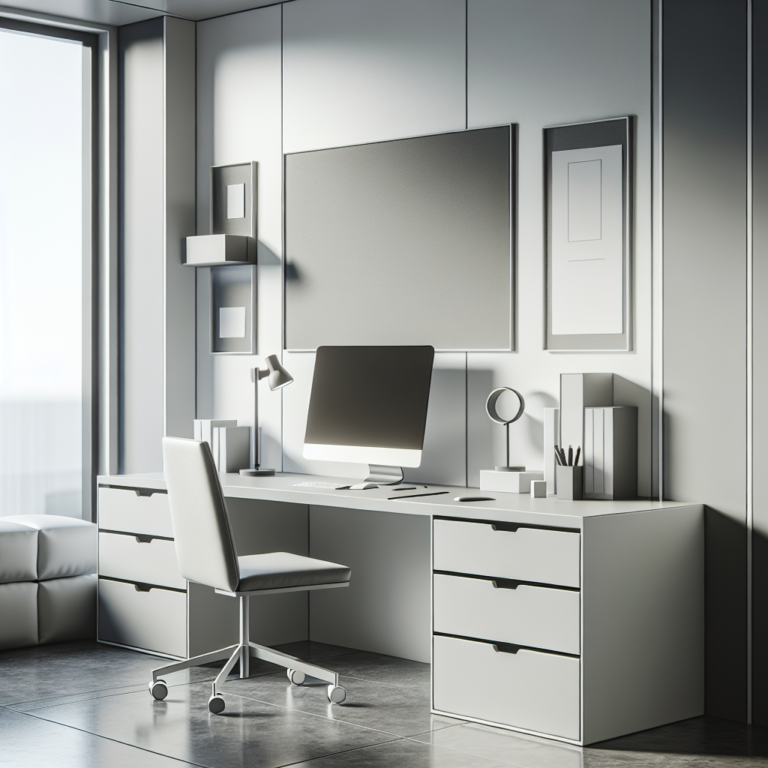Compact Minimalist Workspace Design