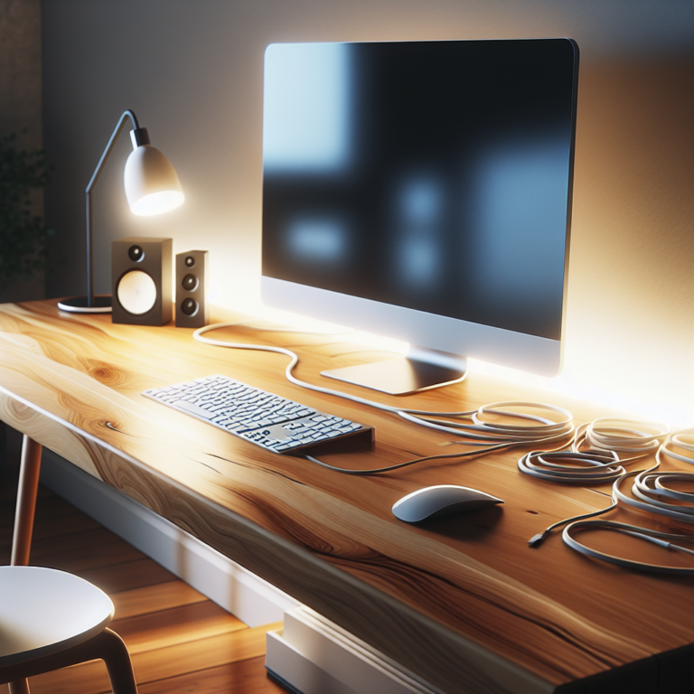 Cable Management for Minimalist Desks