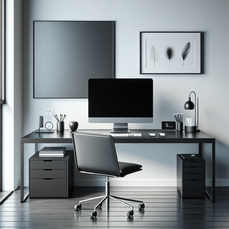 Modern Minimalist Office Setup